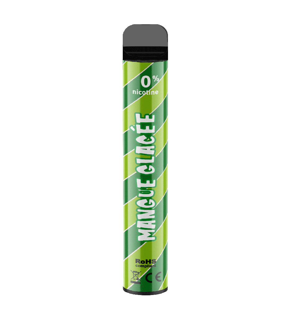 Wpuff 2000 puffs 0% nicotine - Mangue Glacée x10