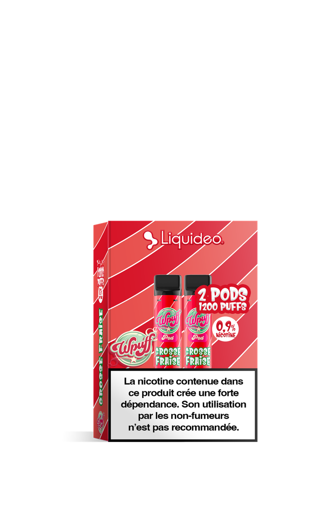 Wpuff 1800 - 2 pods Grosse Fraise x5