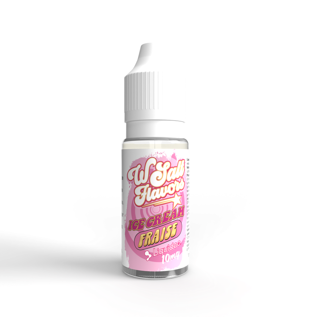 Wsalt Flavors - Ice cream fraise 10ml x8