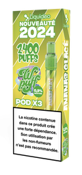 Wpuff Pod 2.0 - 1 batterie + 3 pods Ananas Glacé x10