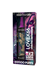 Starhooks Chicha 20 000 Puffs - 1 batterie + 2 pods Love 6xx x1